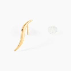 Boucles D'oreilles Pendantes Merone Vagues Or Jaune