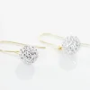 Boucles D'oreilles Pendantes Or Jaune Hepsibah Cristal