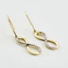 Boucles D'oreilles Pendantes Infino Or Jaune Diamant