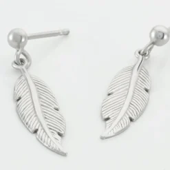 Boucles D'oreilles Pendantes Argent Blanc Irene