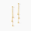 Boucles D'Oreilles Pendantes Brooks Or Jaune