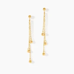 Boucles D'Oreilles Pendantes Brooks Or Jaune