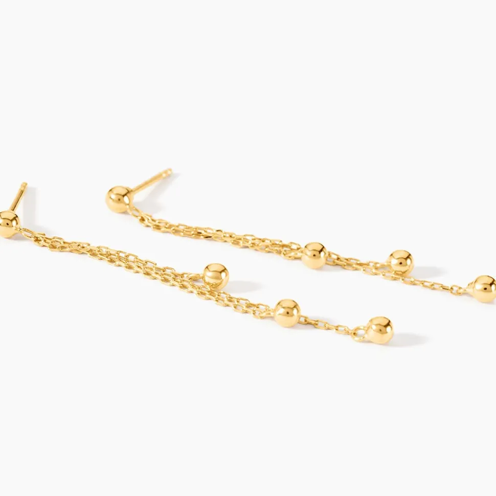 Boucles D'Oreilles Pendantes Brooks Or Jaune