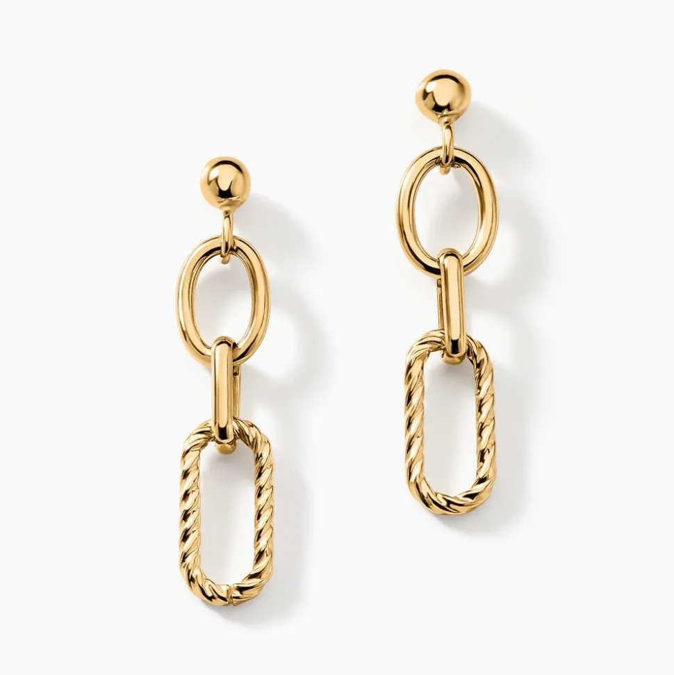 Boucles D'oreilles Pendantes Maiya Or Jaune