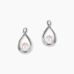 Boucles D'oreilles Pendantes Layanne Argent Blanc Perle De Culture|Marc Orian Best