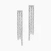 Boucles D'oreilles Pendantes Nissa Argent Blanc|Marc Orian Best