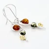 Boucles D'oreilles Pendantes Murriel Argent Blanc Ambre|Marc Orian Clearance