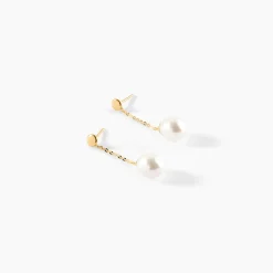 Boucles D'oreilles Pendantes Valera Or Jaune Perle De Culture|Marc Orian Clearance