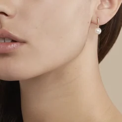 Boucles D'oreilles Pendantes Sibylle Or Jaune Perle De Culture|Marc Orian Hot