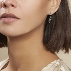 Boucles D'oreilles Pendantes Argent Blanc Odilon Ambre|Marc Orian Clearance