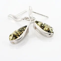 Boucles D'oreilles Pendantes Argent Blanc Odilon Ambre|Marc Orian Clearance