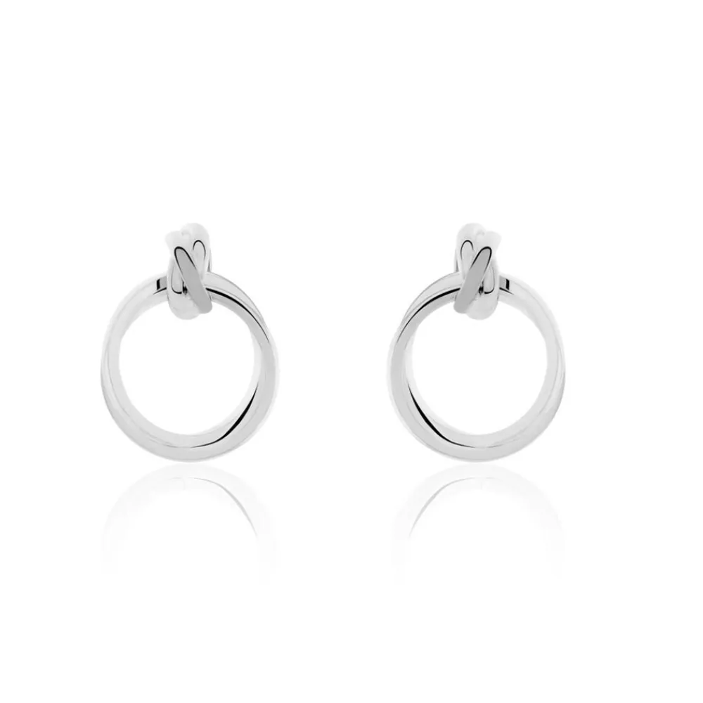 Boucles D'oreilles Pendantes Acier Blanc Allobrox|Marc Orian Sale