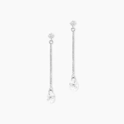 Boucles D'oreilles Pendantes Regane De Zirconium|Marc Orian Best