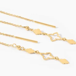 Boucles D'Oreilles Pendantes Khalilah Or Jaune|Marc Orian