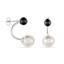 Boucles D'oreilles Pendantes Alyson Argent Blanc Céramique|Marc Orian