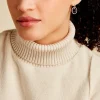 Boucles D'oreilles Pendantes Ina Argent Blanc Céramique Et Oxyde|Marc Orian