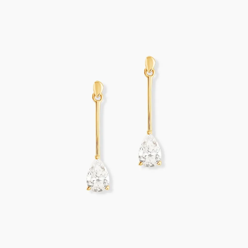 Boucles D'oreilles Pendantes Goutte De Zirconium|Marc Orian Outlet