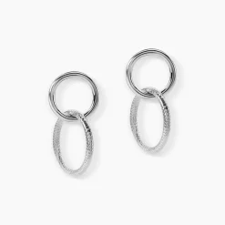 Boucles D'oreilles Pendantes Argent Blanc Vanne|Marc Orian Sale