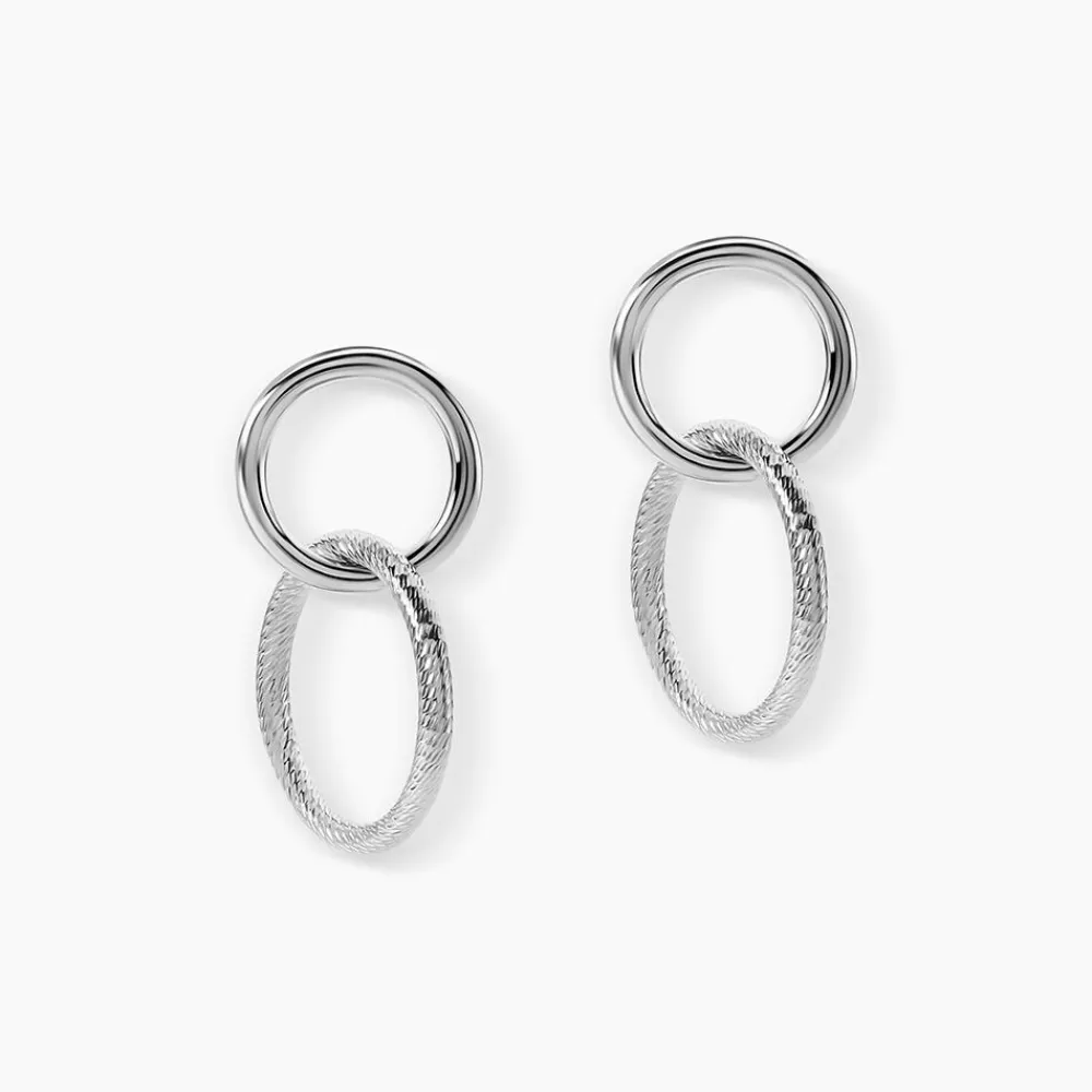 Boucles D'oreilles Pendantes Argent Blanc Vanne|Marc Orian Sale