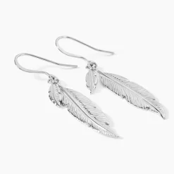 Boucles D'oreilles Pendantes Violka Argent Blanc|Marc Orian