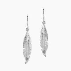 Boucles D'oreilles Pendantes Violka Argent Blanc|Marc Orian