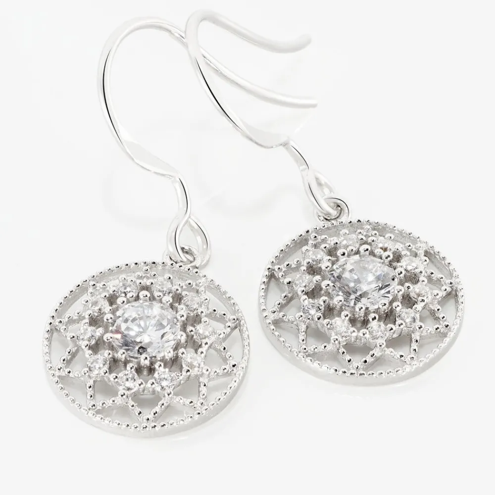 Boucles D'oreilles Pendantes Cassandria Argent Oxyde De Zirconium|Marc Orian Outlet