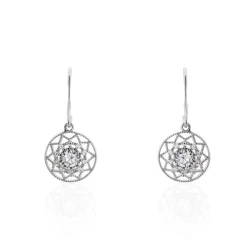 Boucles D'oreilles Pendantes Cassandria Argent Oxyde De Zirconium|Marc Orian Outlet