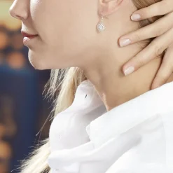 Boucles D'oreilles Pendantes Cassandria Argent Oxyde De Zirconium|Marc Orian Outlet