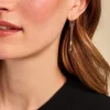 Boucles D'oreilles Pendantes Felisia Argent Blanc Cristaux Swarovski|Marc Orian Sale
