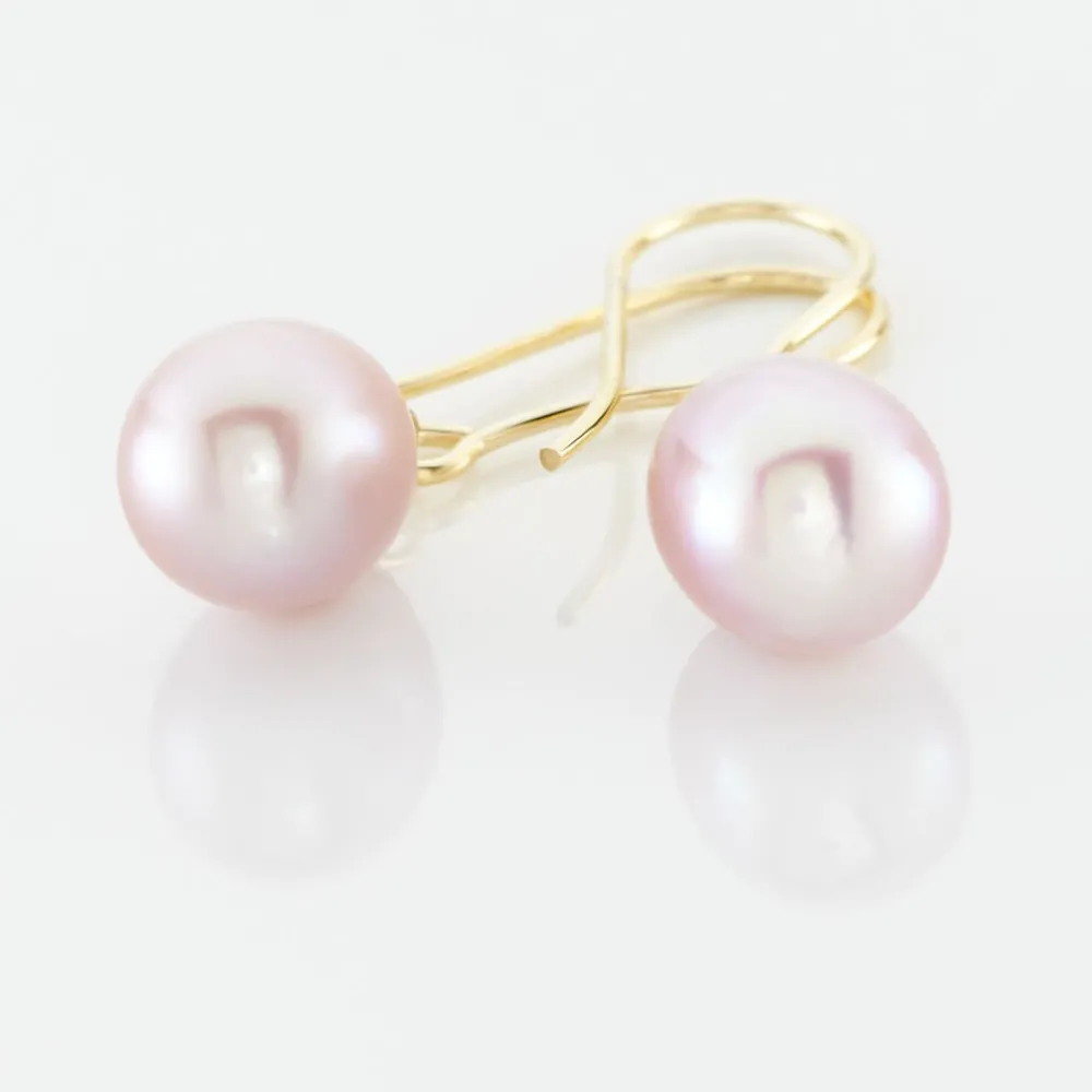 Boucles D'oreilles Pendantes Baroque Or Jaune Perle De Culture|Marc Orian Online