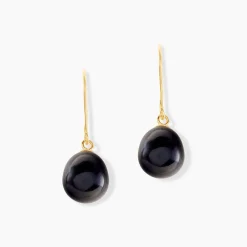 Boucles D'oreilles Pendantes Severiane Or Jaune Perle De Culture|Marc Orian Best