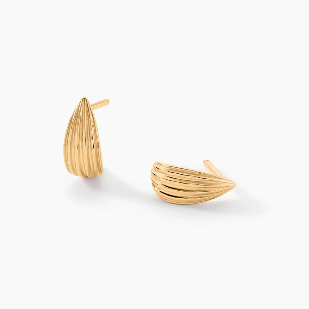 Boucles D'oreilles Puces Acapulco Plaqué Or Jaune|Marc Orian Hot