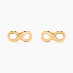Boucles D'oreilles Puces Ajna Plaqué Or Jaune|Marc Orian Outlet