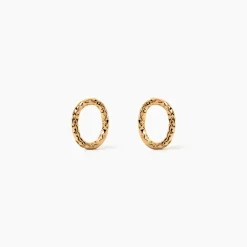 Boucles D'Oreilles Puces Aleria Plaqué Or Jaune|Marc Orian Hot