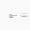 Boucles D'oreilles Puces Allison Argent Blanc Oxyde De Zirconium|Marc Orian Best