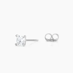 Boucles D'oreilles Puces Alys Argent Blanc Oxyde De Zirconium|Marc Orian New