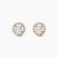 Boucles D'Oreilles Puces Annissa Plaqué Or Jaune Oxyde De Zirconium|Marc Orian Clearance