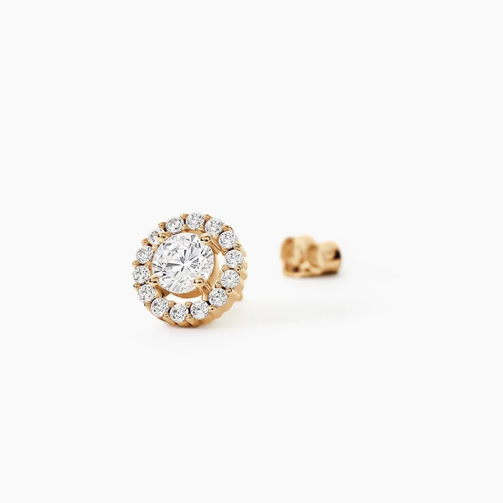Boucles D'Oreilles Puces Annissa Plaqué Or Jaune Oxyde De Zirconium|Marc Orian Clearance