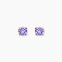 Boucles D'oreilles Puces Argent Blanc Rio Santa Teresa Oxyde|Marc Orian Discount