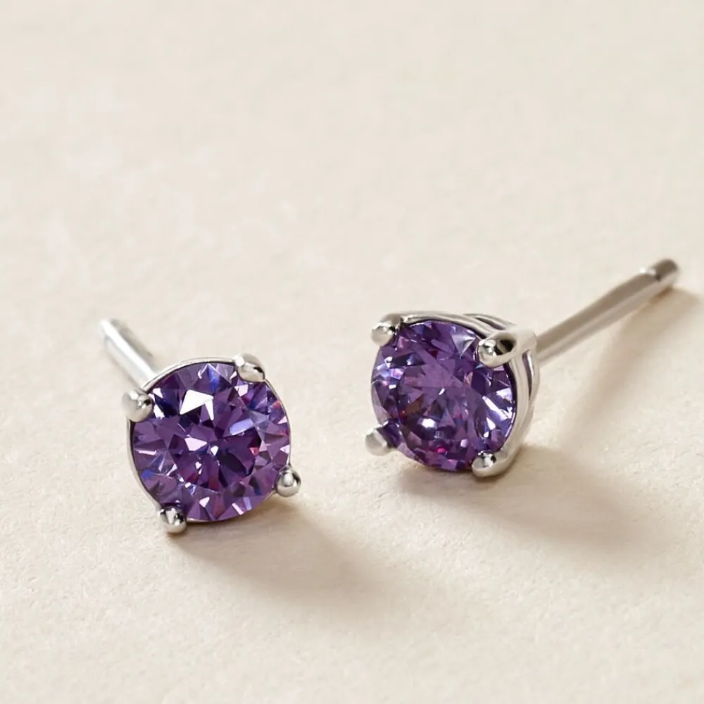 Boucles D'oreilles Puces Argent Blanc Rio Santa Teresa Oxyde|Marc Orian Discount