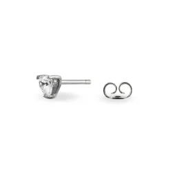 Boucles D'oreilles Puces Breana Argent Blanc Oxyde De Zirconium