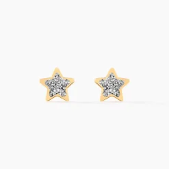 Boucles D'oreilles Puces Chirine Etoile Or Jaune|Marc Orian