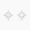 Boucles D'oreilles Puces Clementia Argent Blanc Perle De Culture Oxyde|Marc Orian Clearance