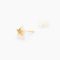 Boucles D'oreilles Puces Cleomelia Etoile Or Jaune|Marc Orian