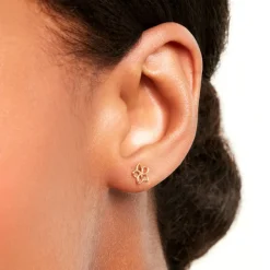 Boucles D'Oreilles Puces Daffodil Or Jaune