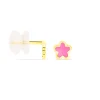 Boucles D'oreilles Puces Damia Fleur Or Jaune Nacre|Marc Orian Hot