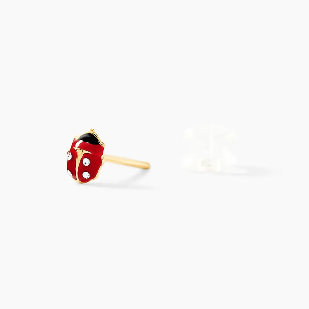 Boucles D'oreilles Puces Deena Or Jaune Oxyde De Zirconium|Marc Orian Sale