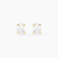 Boucles D'oreilles Puces Elorri Or Jaune Oxyde