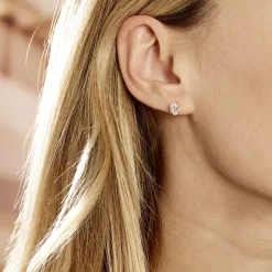 Boucles D'oreilles Puces Elorri Or Jaune Oxyde