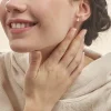 Boucles D'oreilles Puces Eolande Or Blanc Perle De Culture Et Oxyde|Marc Orian Outlet